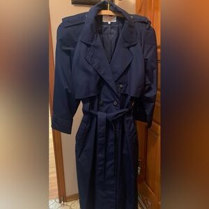 Navy Blue Trench Coat